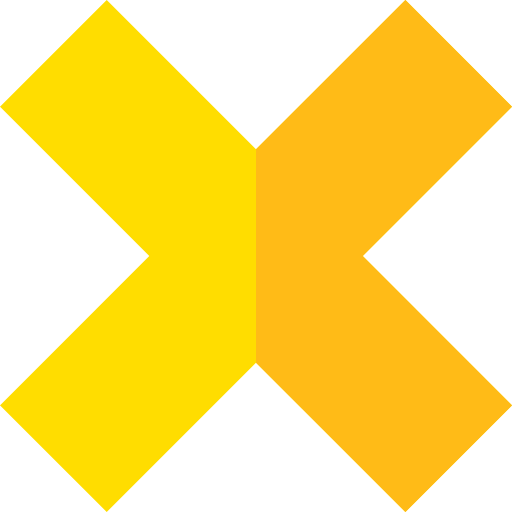 yellow X